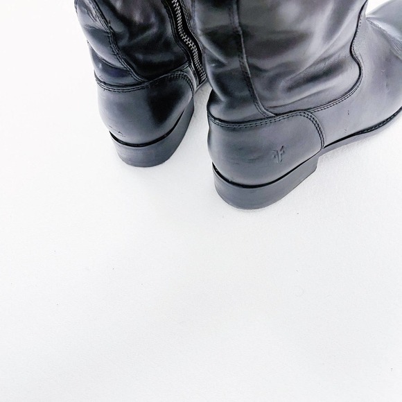 Frye Molly Knee High Boot 3476111 Black Leather Tall Riding Boot Sz6 - Picture 9 of 12